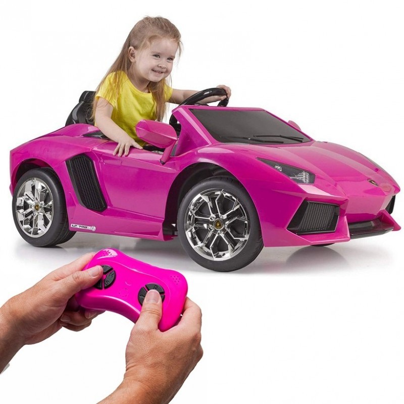 Elektriauto Lamborghini Aventador Pink elektriauto 6V 3+
