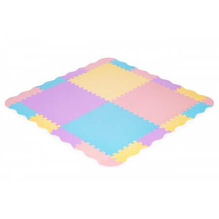 Värviline puslematt lastele äärega 141,5x141,5 cm 24 tk.