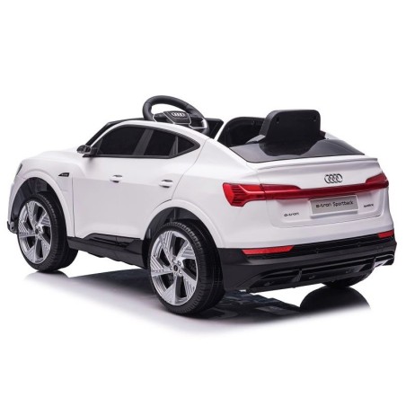 Elektriauto Audi e-tron 12v, muusika, nahkiste, valge
