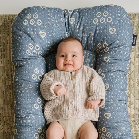 Baby Nest Cotton Velvet BANDANA DENIM