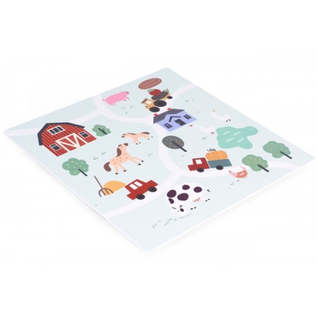 Suur EVA puslematt lastele Farma 90,5x90,5 cm 21 tk