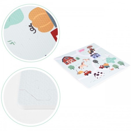 Suur EVA puslematt lastele Farma 90,5x90,5 cm 21 tk