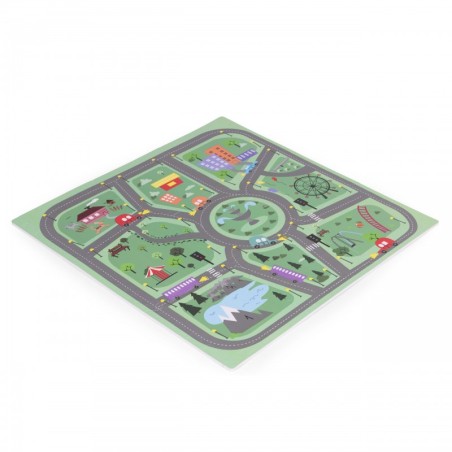 Suur EVA vaht puslematt lastele City 90,5x90,5 cm 21 tk