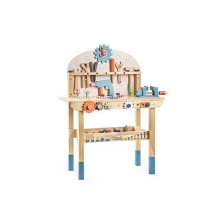 Puidust laste tööriistapink tööriistadega