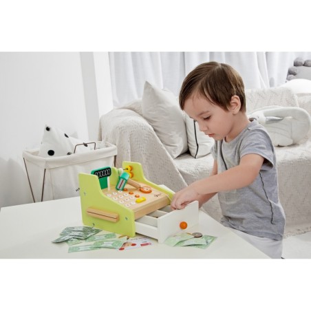 CLASSIC WORLD puidust kassaaparaat lastele