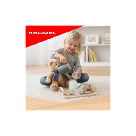 Puidust teejoomise nõude komplekt 16 osa