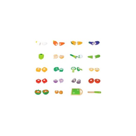 Puidust juurviljad lõikamiseks 20 osaline