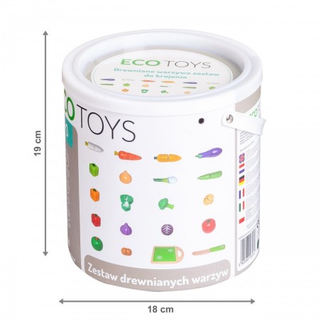 Puidust juurviljad lõikamiseks 20 osaline