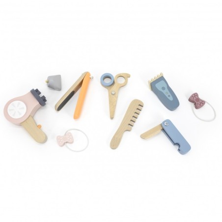 Puidust mängu juuksurikomplekt