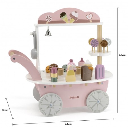 Puidust pood jäätisekohvik kondiiter 3in1