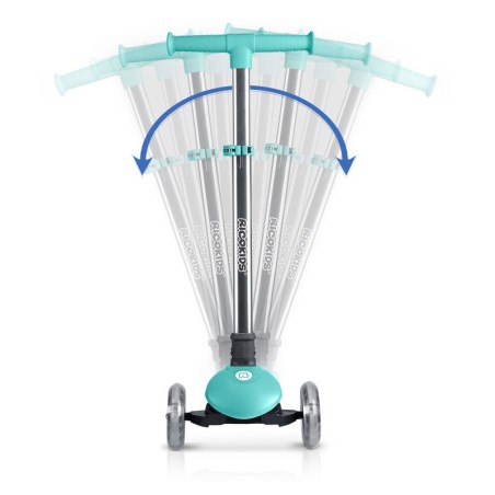 Ricokids Glow kolmerattaline tõukeratas, pimedas helendav - türkiissinine