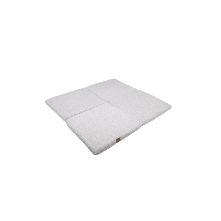 Kokkuvolditav pehme mängumatt 120x120 cm, valge