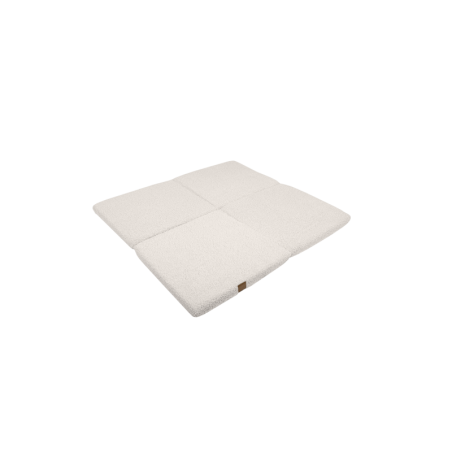 Kokkuvolditav pehme mängumatt 120x120 cm, Bearly kreem