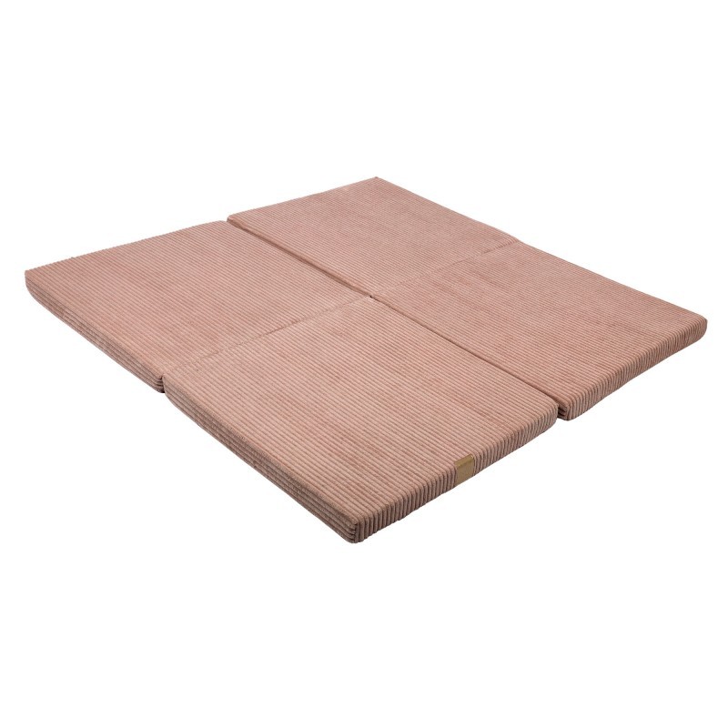 Kokkuvolditav pehme mängumatt 120x120 cm, Aesthetic Powder pink