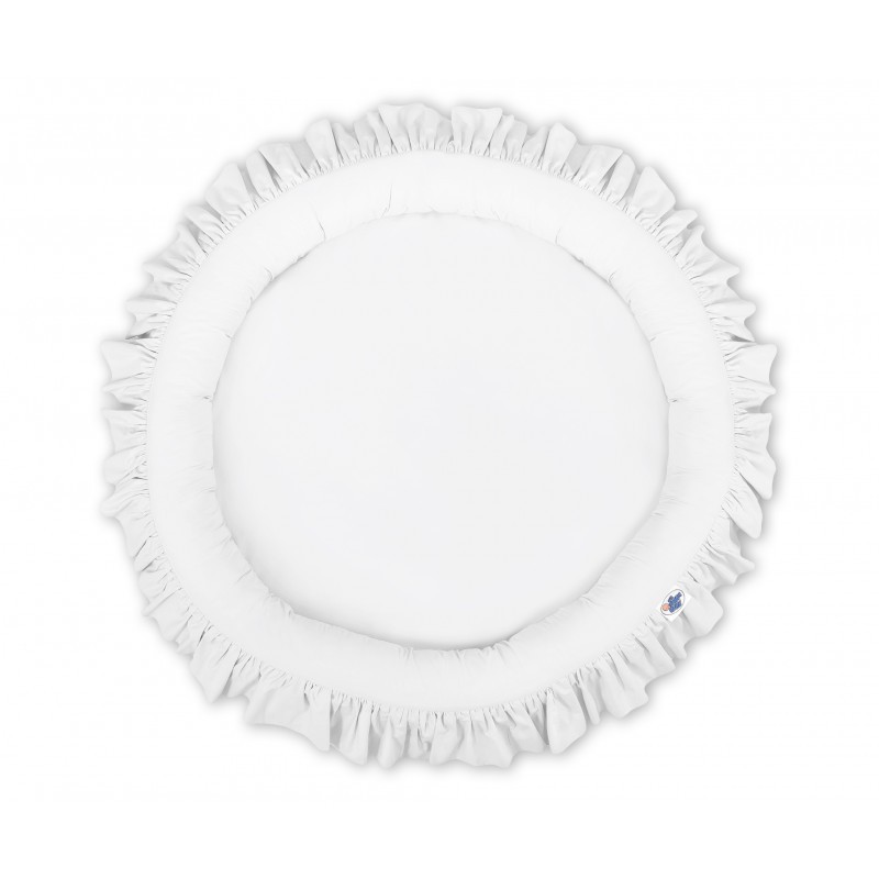 Mängumatt pesa ümmargune, valge