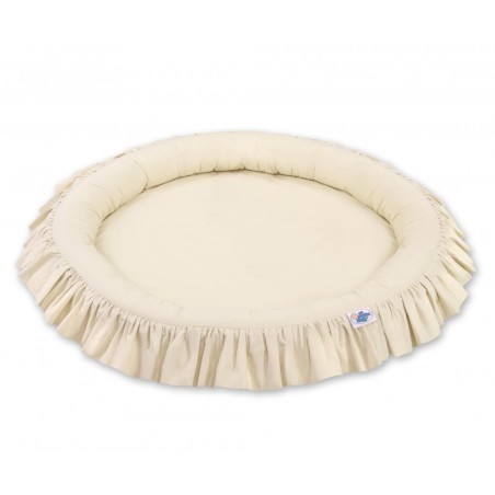 Mängumatt pesa ümmargune, beež