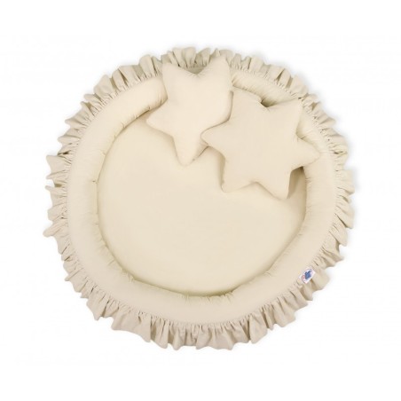 Mängumatt pesa ümmargune, beež