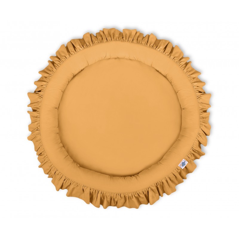 Mängumatt pesa ümmargune, sinepikollane