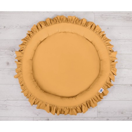 Mängumatt pesa ümmargune, sinepikollane