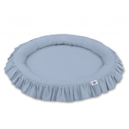 Mängumatt pesa ümmargune, pastell sinine