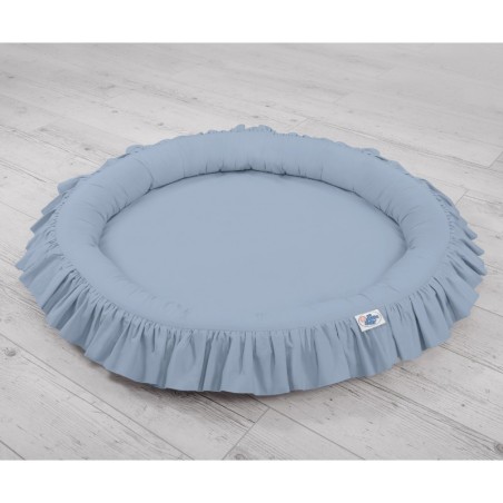 Mängumatt pesa ümmargune, pastell sinine