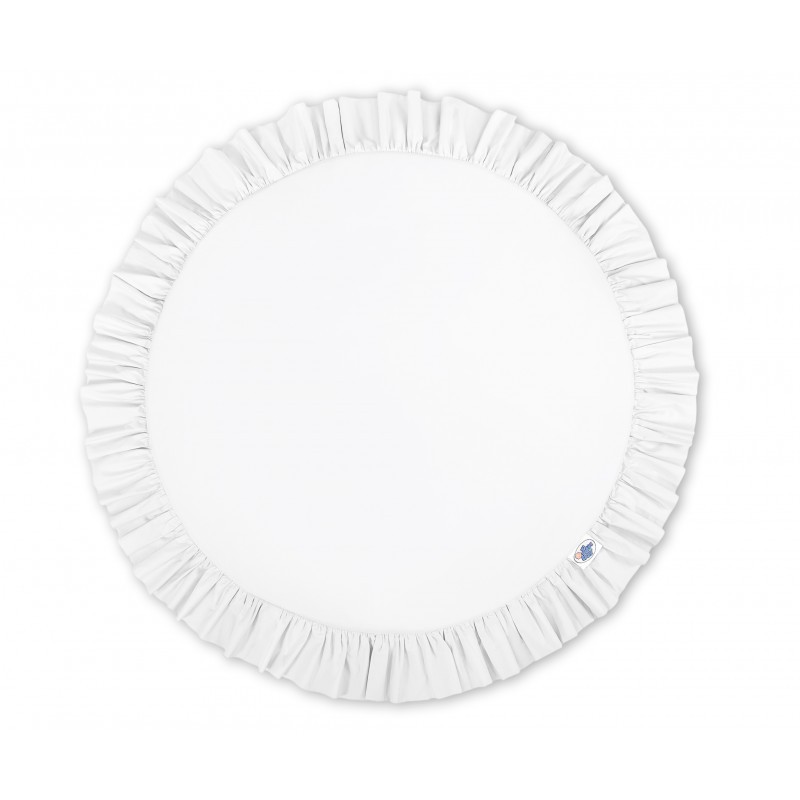 Mängumatt ümmargune, valge