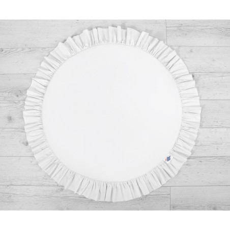 Mängumatt ümmargune, valge