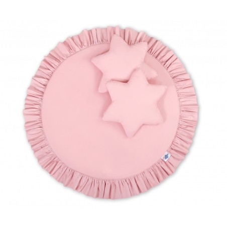 Mängumatt ümmargune, pastell roosa