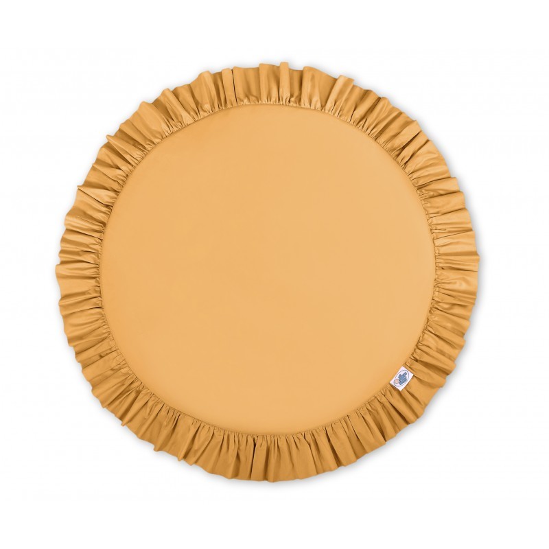 Mängumatt ümmargune, sinepikollane