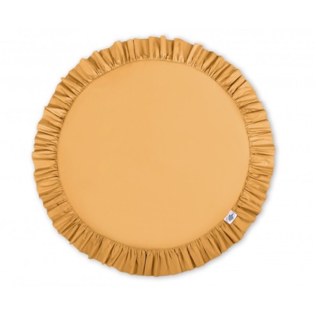 Mängumatt ümmargune, sinepikollane