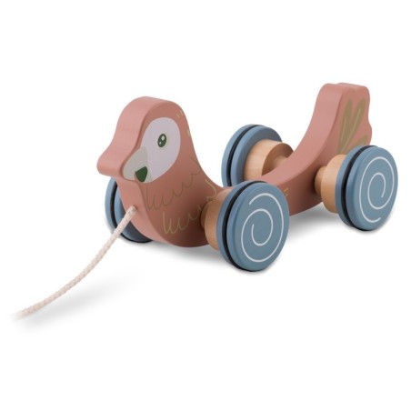 Puidust tõmmatav mängupapagoi