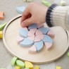 Pastell Mandala Montessori mosaiik lilled