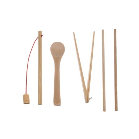 Montessori puidust õppemäng värviliste kuulide, numbrite ja pulkadega