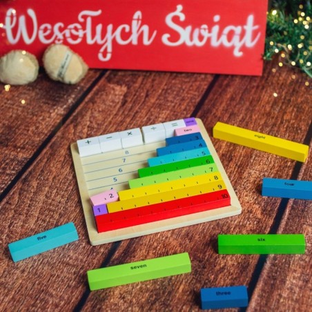 Tooky puidust matemaatikatahvel, õpetab loendama