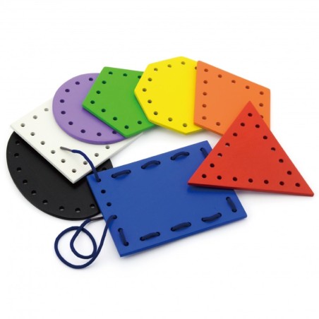 VIGA Puidust kujundid Montessori nöörimiseks