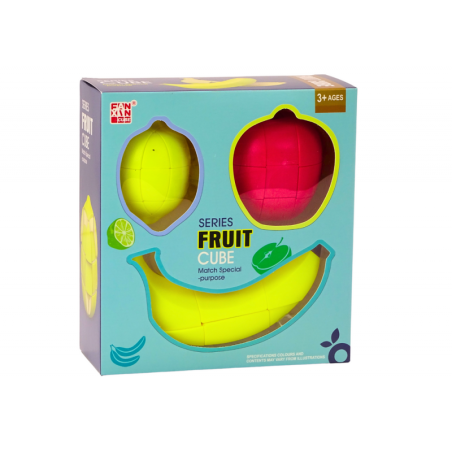 Harivad loogika puslekuubikud, õun-banaan-sidrun