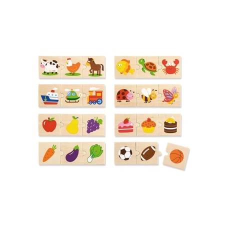 Viga Toys puidust loogikamõistatus, 24 elementi