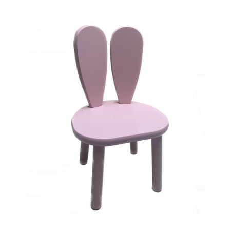 Laste puidust tool Bunny, roosa