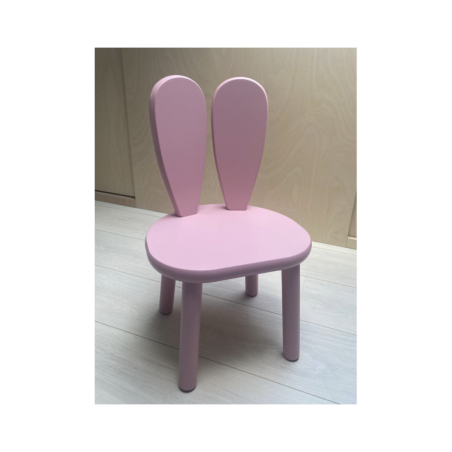 Laste puidust tool Bunny, roosa