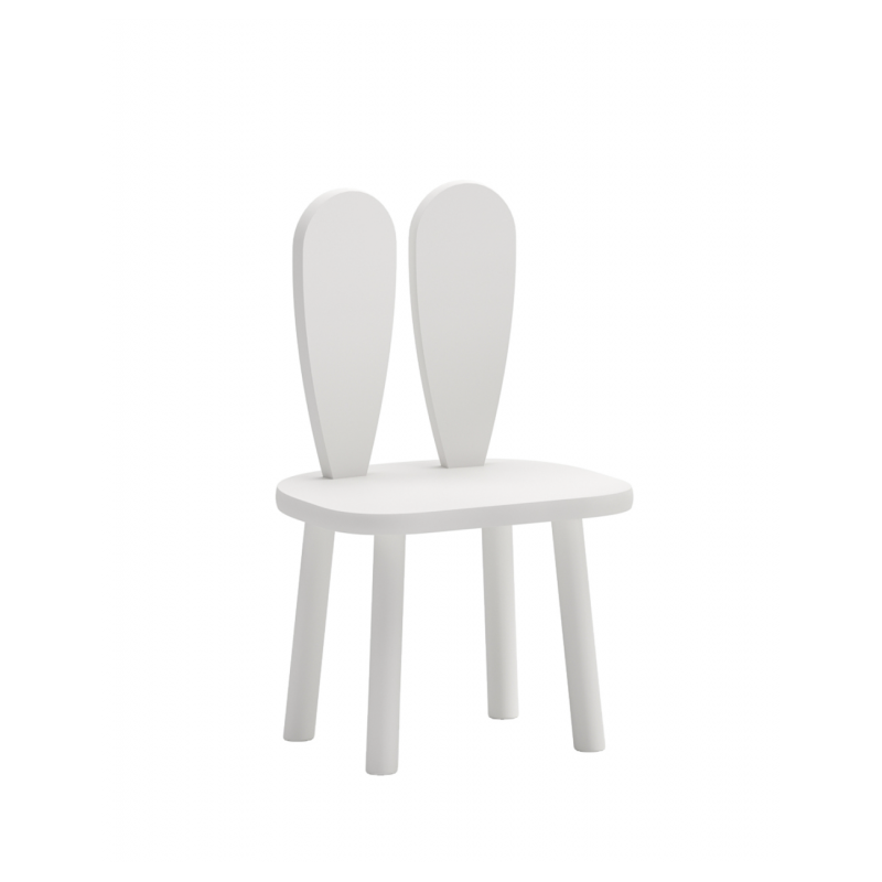 Laste puidust tool Bunny, valge