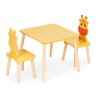Lastemööbli komplekt: laud + 2 kaelkirjak tooli