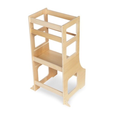 Laste puidust köögiabiline, naturaalne