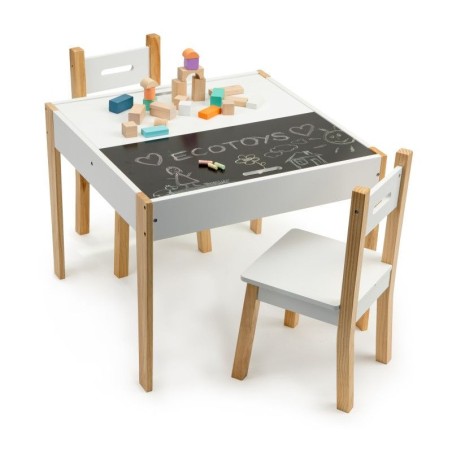 Laste laud ja toolid tahvliga