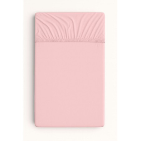 Kummiga voodilina jersey 120x60 cm, pastell roosa