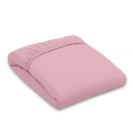 Kummiga voodilina jersey 120x60 cm, pastell roosa