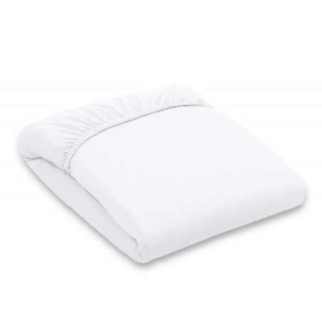 Kummiga voodilina jersey 120x60 cm, valge