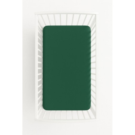 Kummiga voodilina jersey 120x60 cm, bottle green