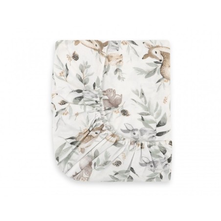 Kummiga voodilina 120x60 cm, woodland olive