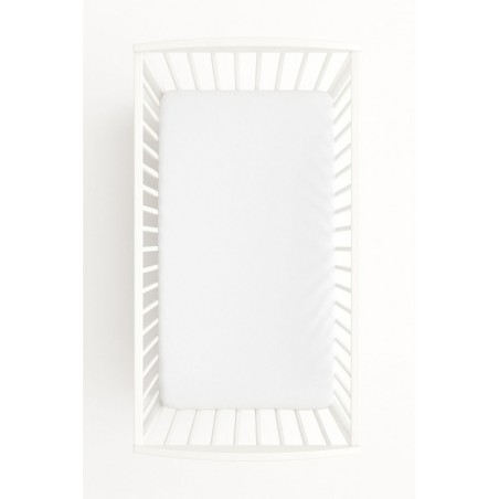 Kummiga voodilina 120x60 cm, valge