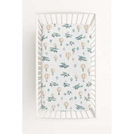 Kummiga voodilina 120x60 cm, sky adventure